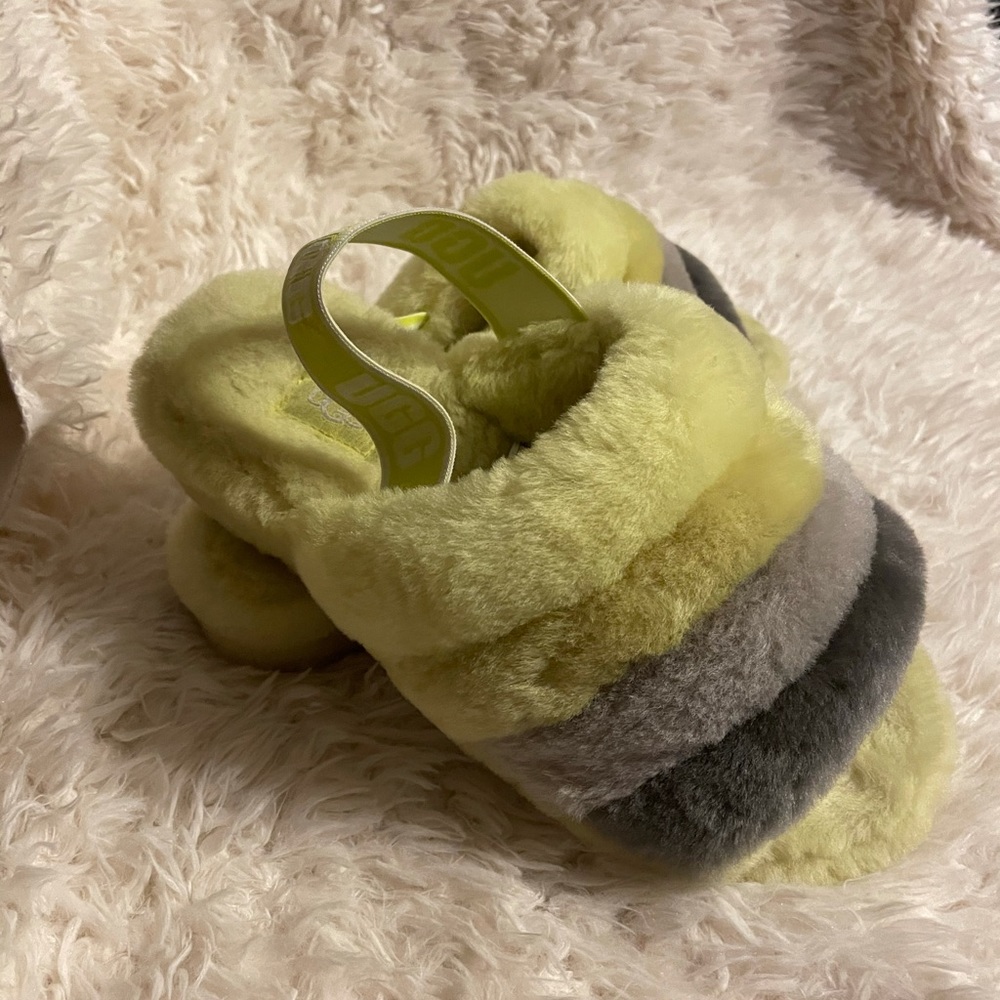 Ugg Fluff Yeah Genuine Shearling Slingback Sandal